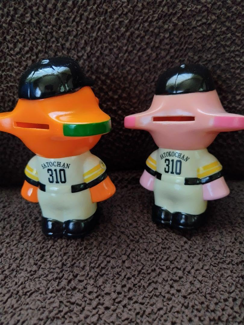 Amazon.co.jp: サトちゃん 福岡ソフトバンクホークス 貯金箱 2体セット